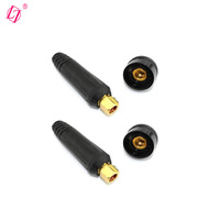 Connecteur de câble de soudage TIG Dinse DKJ10-25, connecteur rapide pour câble, prise et douille noirs pour soudeurs de 100A à 250A