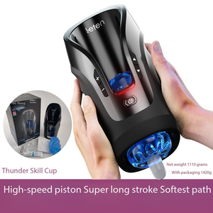 USA Warehouse Stock: TNT Cannon King Luxo Auto-Stroking & Sound Masculino Masturbador 36 Técnicas Penis Empurrando Treinador para Homens - Product Image 2