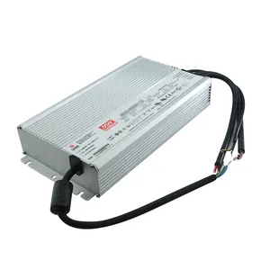 Mean Well-Controlador LED de corriente y voltaje constante, HL-600H-12, 600W, 12V, resistente al agua, 40A, alta eficiencia