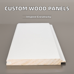 Tùy Chỉnh Rắn Trắng Primed Gỗ Tường Panels Hiện Đại Thuyền Hình Thiết Kế Cho Chống Ẩm & Cách Âm Ứng Dụng Phòng Ngủ - Product Image 2