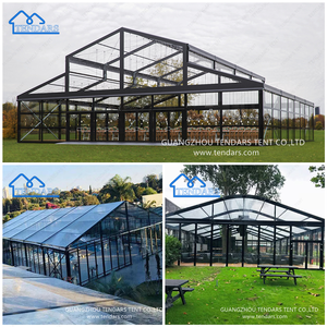 Tente transparente de noce de chapiteau de luxe en aluminium de <span class=keywords><strong>couverture</strong></span> de PVC transparent de cadre noir pour 500 <span class=keywords><strong>personnes</strong></span> extérieures - Product Image 5
