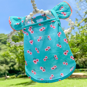 Weiwang Pet <b>Dog</b> <b>Clothes</b> Summer Floral Print Washable Two Legged Garment For Medium Large Breeds - Product Image 5
