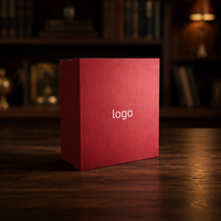 Boîte cadeau de luxe personnalisée en carton rigide avec couvercle et base, emballage écologique en deux parties avec logo personnalisé