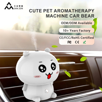 Diffuseur d'arômes pour voiture, mignon, à clipser, rechargeable 200 mAh, nébuliseur d'huiles essentielles
