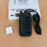 NEW TIMES Brezilya Fişli Priz Çoklayıcı 5 Prizli ABS USB Type-C Şarj Cihazı Çoklu Dallı Kablolama Filtresi AC Prizler Ağ Adaptörü