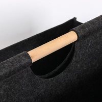 Panier à linge en feutre épais et robuste, design minimaliste et peu encombrant, prix d'usine, faible MOQ, service OEM