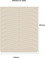 Accesorio de Entrenamiento de Microblading de Látex Hadiyah Beauty - Piel de Práctica Duradera y Suave para Maquillaje Permanente de Cejas, Sin Necesidad de Tinta