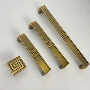 Minimalist Zinc Alloy Cabinet Door Handle and <b>Knob</b> for Drawer Yellow Bronze Long Egg Shape Furniture Handle - Product Image 2