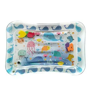 Hot sale baby learning mat for funny Inflatable baby tummy time water play mat for children