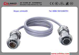 Cnlinko 2 3 4 5 7 9 <span class=keywords><strong>12</strong></span> <span class=keywords><strong>Pin</strong></span> Kết Nối Nam Nữ Bảng Điều Chỉnh IP67 Gắn Kết YZ-20 Công Nghiệp Điện Cắm Để Ổ Cắm Kim Loại Kết Nối - Product Image 6