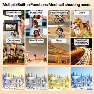 Cámara Digital con Sensor CMOS WiFi de 5K y 75MP, <span class=keywords><strong>Zoom</strong></span> de 16X, Enfoque Automático, Lente Dual, Compacta, UHD, Cámara Económica para Viajes y Adolescentes - Product Image 4