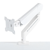 Support d'écran réglable premium à 90 degrés pour ordinateur, bras de moniteur à ressort unique avec gestion des câbles USB-A pour écrans de 17 à 32 pouces
