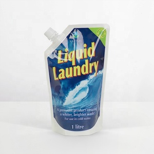 ถุงใส่น้ำยาซักผ้าแบบมีพวยถุงใส่2L สำหรับเติมสบู่เหลวแบบตั้ง1L รูปทรงได้ - Product Image 3