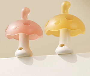 Jouets de <span class=keywords><strong>dentition</strong></span> pour bébé en silicone sans BPA, jouets à mâcher non toxiques, de qualité alimentaire, champignons apaisants - Product Image 3