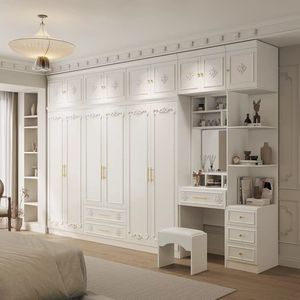 Armario de Dormitorio 2025, Muebles de Dormitorio de Diseño <span class=keywords><strong>Interior</strong></span> Moderno, Armario de Almacenamiento de Madera de Fácil Instalación - Product Image 3