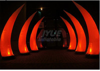 Colonne lumineuse gonflable à LED pour mariage, Tube de lampes avec Logo personnalisé