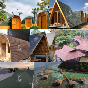 Alta Calidad 30 años de garantía 3tab/laminado/escala de pescado/mosaico/<span class=keywords><strong>Goethe</strong></span> Azulejos de asfalto para techo Curvo - Product Image 6