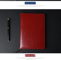 Carnet de notes/agenda A5 en cuir PU, style japonais et coréen, personnalisable, pour l'école, le bureau, les affaires, cadeau, papeterie, couverture rigide
