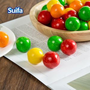Bonbons en forme de boule aux saveurs de fruits multicolores, chewing-gum rond à bulles - Product Image 5