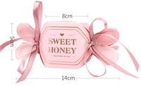 Boîte en papier pour fête, noël, Baby Shower, faveur de mariage, petite porte à bonbons, emballage cadeau, pour les invités