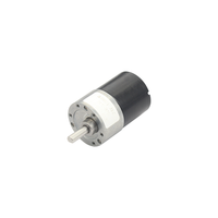 Moteur à engrenages à aimant permanent CC haute vitesse compact 5000-8000 tr/min 24V 3157 avec balais de charbon 31x57mm pour boîte lumineuse publicitaire et maison intelligente