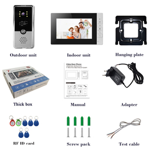 Sistema de Intercomunicación Visual Bidireccional con Cableado Metálico a Prueba de Agua, Seguridad para el Hogar, Pantalla de 7 Pulgadas, RFID, Grabación de Videos, <span class=keywords><strong>Videoportero</strong></span> - Product Image 5