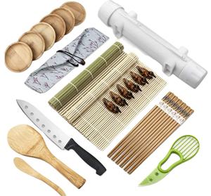<span class=keywords><strong>Kit</strong></span> de <span class=keywords><strong>sushi</strong></span> en bambou écologique MJ 2021 pour la maison, tout en un, ensemble de fabrication de <span class=keywords><strong>sushi</strong></span> japonais <span class=keywords><strong>traditionnel</strong></span> pour 6 personnes - Product Image 1