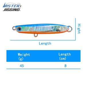 MISTER JIGGING Señuelo <span class=keywords><strong>de</strong></span> <span class=keywords><strong>Pesca</strong></span> Artificial Personalizado, Señuelo <span class=keywords><strong>de</strong></span> Lanzamiento Luminoso <span class=keywords><strong>de</strong></span> Metal, Jig <span class=keywords><strong>de</strong></span> <span class=keywords><strong>Pesca</strong></span> <span class=keywords><strong>de</strong></span> 45g con Forma <span class=keywords><strong>de</strong></span> Pez - Product Image 3