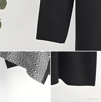 Ensemble pull deux pièces ample et uni pour femme, veste châle tricotée et jupe longue au design minimaliste, en Spandex/Polyester à séchage rapide