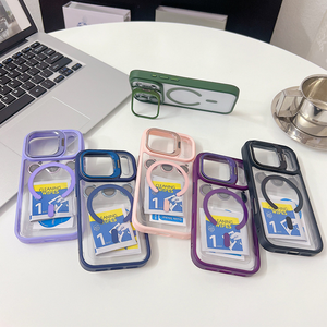 เคสโทรศัพท์กันกระแทก TPU PC สำหรับ iPhone 15 14 13 Pro <span class=keywords><strong>Max</strong></span> 16 พร้อมที่ยึดเลนส์กล้องและที่ชาร์จไร้สายแม่เหล็ก 17 <span class=keywords><strong>Air</strong></span> - Product Image 4