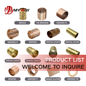 Самосмазывающаяся бронзовая втулка MYWAY, разрезная втулка-вкладыш из медного сплава с высокой износостойкостью для строительной техники - Product Image 2