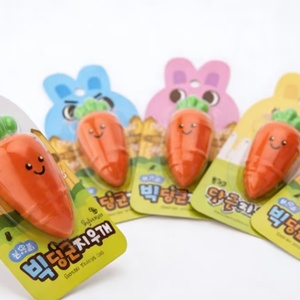 Borrador de Zanahoria de Colores Vibrantes, Duradero y Reutilizable: Adorable, Ecológico y Súper Lindo, Borrador de Lápiz 3D, Artículo de Papelería en Oferta - Product Image 2