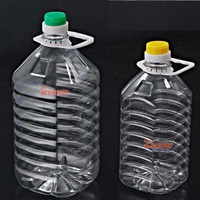 Fûts en plastique PET vides avec poignée, personnalisables avec logo, à bouchon à vis, 3L, 4L, 5 litres, 10L, 15 litres, 20 litres, vente en gros
