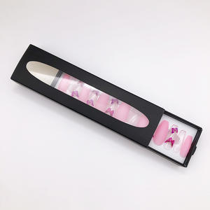 Boîte d'emballage avec logo personnalisé, <span class=keywords><strong>faux</strong></span> <span class=keywords><strong>ongles</strong></span>, <span class=keywords><strong>2021</strong></span> pièces, vente en gros, couverture complète, longue paillettes, à pression - Product Image 5