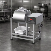Marinateur à viande à affichage numérique, machine à marinade rotative commerciale, tambour à viande en acier inoxydable pour la transformation alimentaire
