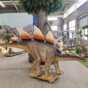 Monde jurassique et parc d'attractions Sculpture Décoration Dinosaure animatronique Stegosaurus - Product Image 3
