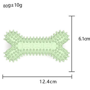 Juguete masticable duradero para entrenamiento de mascotas, no tóxico, con forma de hueso espinoso, para limpiar los dientes, juguete molar de goma para perros, resistente a mordidas, suministros para perros - Product Image 3