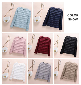 Mode <span class=keywords><strong>Ultra</strong></span> léger duvet de canard femmes manteau léger chaud femme coupe-vent femmes doudounes - Product Image 2