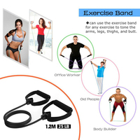 Cuerdas de Ejercicio para Fitness, Bandas Elásticas de Resistencia para Yoga, Cuerda de Tracción para Entrenamiento