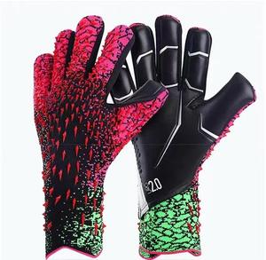 Gants de gardien de but en vente flash, protection professionnelle, latex 4 mm, tricotage 3D en nylon, gants de gardien de but de football - Product Image 1