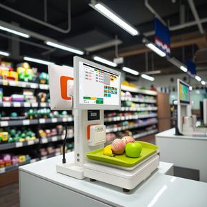 15.6inch ai màn hình cảm ứng <span class=keywords><strong>POS</strong></span> PC với siêu thị được công nhận Windows phần mềm 15.6inch ai màn hình cảm ứng PC quy mô cho siêu thị - Product Image 1