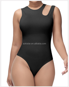 <span class=keywords><strong>Body</strong></span> modellante <span class=keywords><strong>monospalla</strong></span> senza maniche con scollo obliquo, senza schienale, sexy, slim-fit, contenitivo, traspirante, alla moda, imbottito e senza cuciture - Product Image 6