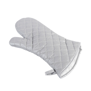 Mitaines de <span class=keywords><strong>four</strong></span> professionnelles antidérapantes, classiques, Extra longues, personnalisées, en coton, couleur argent, <span class=keywords><strong>gants</strong></span> de cuisine pour barbecue - Product Image 6