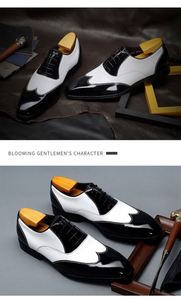 Chaussures Oxford de luxe haut de gamme, fabriquées à la main, style italien, en cuir de vachette, à bout pointu, à lacets, prix d'usine, vente en gros, excellente qualité - Product Image 6