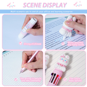 Set de Papelería de Conejo Adorable al por Mayor, Estuche Escolar Kawaii de Conejito, Cuaderno, <span class=keywords><strong>Grapadora</strong></span>, Pegamento, Bolígrafo, Regalo para Niñas y Niños - Product Image 6