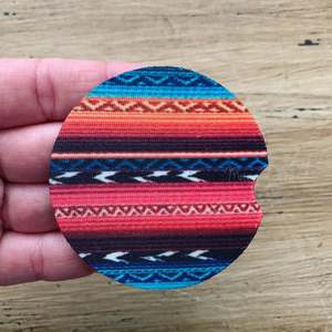 Sous-verre de voiture en tapis aztèque fait main : le bonheur au portefeuille - Product Image 1