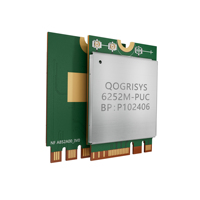 QOGRISYS 6252M-PUC Realtek RTL8852CE 2402Mbps WiFi 6 802.11ax 2.4G/5GHz M.2 PCIe Módulo Bluetooth 5.2 para PC portátil