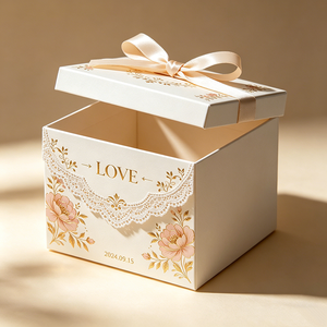 Caja de Regalo de Lujo Ching TA en Cajas de Embalaje de Lujo para Invitaciones de Boda con Impresión en Color Pantone y Caja con Lámina Dorada - Product Image 3