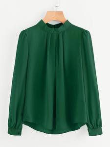 Nouveau modèle de bureau uniformes conceptions pour les femmes formelle à la mode en mousseline de soie à manches longues chemises - Product Image 4