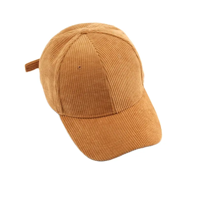 หมวกเบสบอลผ้าลูกฟูกสไตล์วินเทจ,หมวกคนขับรถบรรทุกปรับสีได้หมวกสำหรับท่องเที่ยวกลางแจ้ง